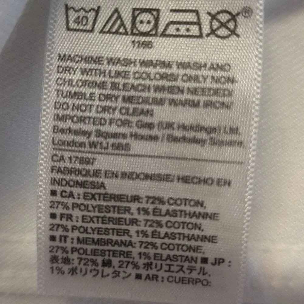 Gap Kids Size XXL White Denim Jacket (XS in Women's)